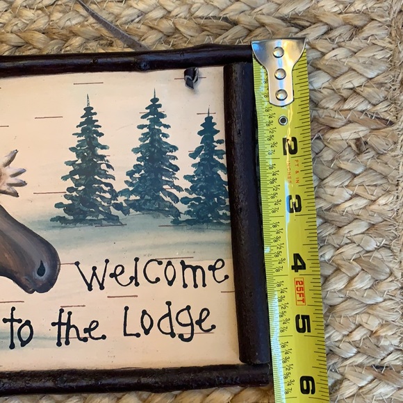 SOLD‼️ Lodge Cabin Moose Sign - Picture 3 of 4